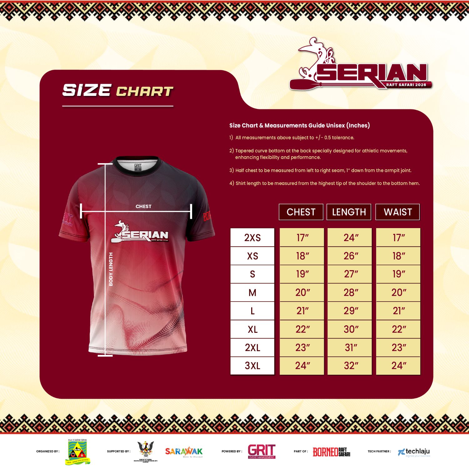 Jersey Measurement